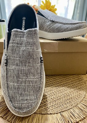URRAX Mens Comfortable Slip On Loafers with Arch Support US Size 11(44)