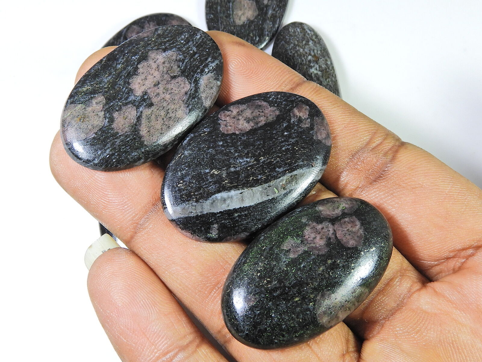 461Cts. 100% Natural Ruby Fall Oval Cabohon Loose Gemstone 9Pcs Lot 37 ...