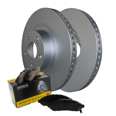 Front Brake Kit 293mm Disc Akebono Ceramic Pads For 86 BRZ Impreza Brembo Brakes