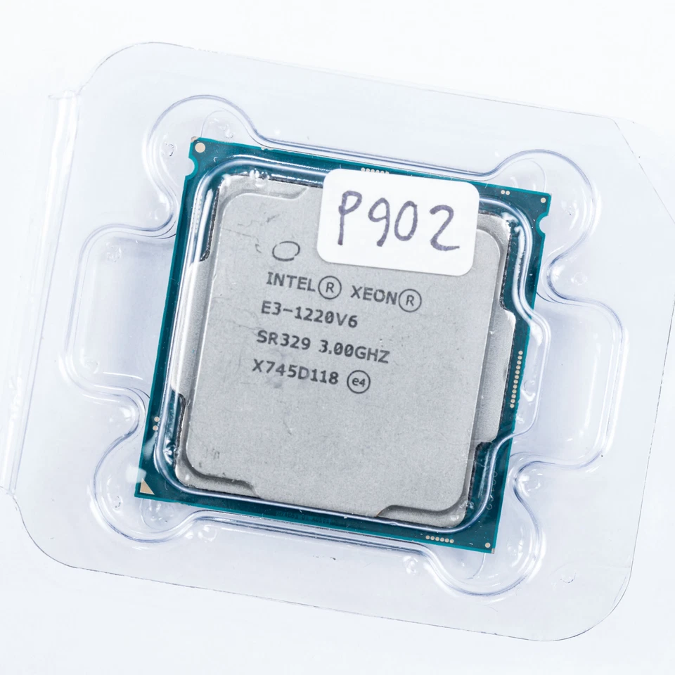 Procesador Intel Xeon E3-1220 v6 SR329 LGA1151 3,00 GHz cuatro núcleos grado C 7ª generación Foto 3 de 3