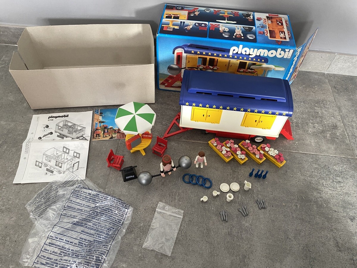 PLAYMOBIL 3728 CIRCO Romani Roulotte Vagone Circo Vintage non Completo EUR 49,90 - DE