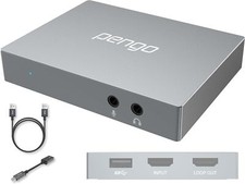 PENGO 4K PassThrough HDMI Video Capture Card 1080p60fps Game Capture Card PKG023