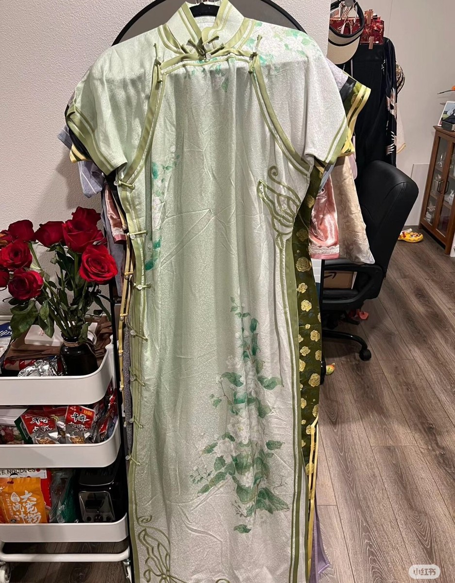 vintage chinese silk dress Vintage Asian Silk Dress - Silk Costume Dress - Sleeveless Silk Dress - Chinese Dress - Chinese Silk Dress - Cheongsam - Blue Cheongsam