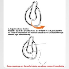 Stainless Steel Chastity Clips Male Abstinence Bondage Lower Body Conditioning