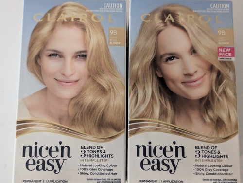Clairol Nice N Easy Repair Hair Colour Dye Shade 9B LIGHT BEIGE BLONDE FREEPOST - Picture 5 of 5