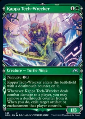 MTG Kamigawa Neon Dynasty SHOWCASE U Kappa Tech-Wrecker #348 PLAYSET 4x x4