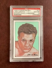 Jake LaMotta #12 JF Sporting Collectibles Leicester Boxing Card PSA 10