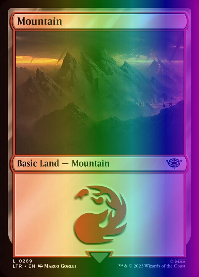MTG Mountain (269/511) The Lord of the Rings Tales of Middle-earth LP FOIL