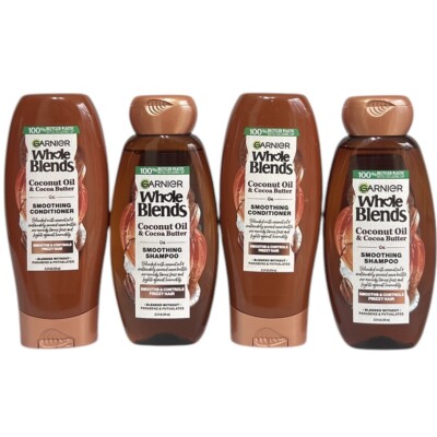 2 Garnier Whole Blends Coconut Oil & Cocoa Butter Shamp./Cond. 12.5 fl. oz. Sets