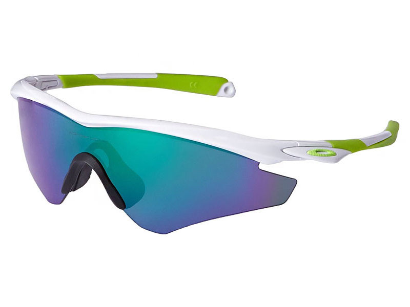 Oakley M2 Frame Sunglasses OO9254-09 Polished White/Jade Iridium