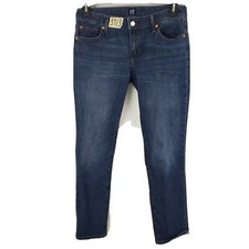 Gap Denim women's jeans, size 4 stretch skinny indigo wash 32x27.5"