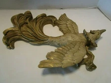 Vintage Universal Statuary WALL Décor Chalkware bird of paradise 1950’s 25”T MCM