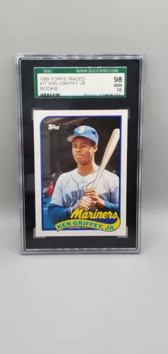 1989 Topps Traded #41T KEN GRIFFEY JR RC SGC 10 Gem Mint Rookie Card MARINERS