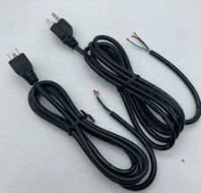 3-Prong Power Cord Wire Appliance Cord 10 Amp Max,300 Volts 18 AWG Cable 2 PACK