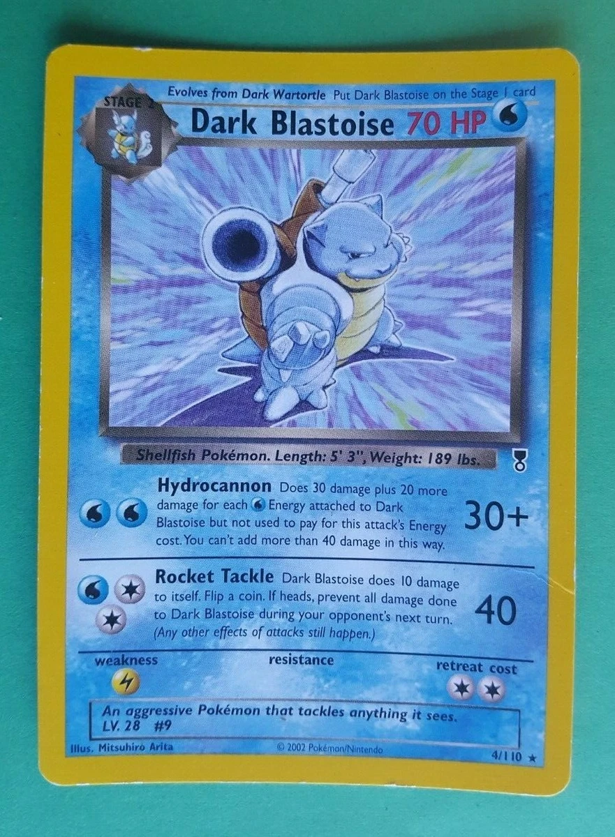 Dark Blastoise Pokemon Card