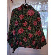Tudor Court By Haband Xl Jacket Christmas Washable