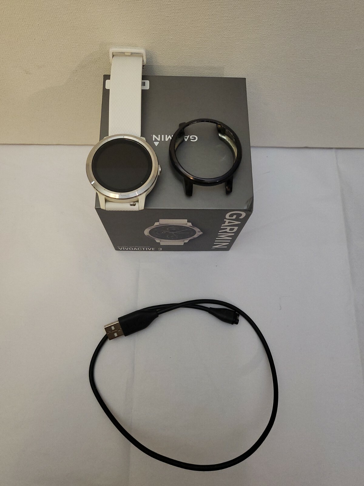 Garmin vívoactive 3 GPS Smart Watch - White (010-01769-21) for sale online  | eBay