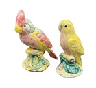 Stangl Pottery Birds Yellow Parakeet #3400 & Gray Cardinal #3596