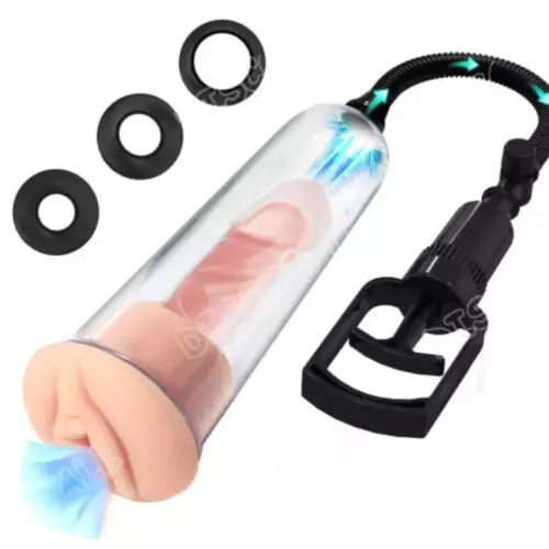 Penis Pump Vacuum Big Dick Stretcher Enlarger Enhancement Sex Toys for Men Adult - Picture 1 of 14