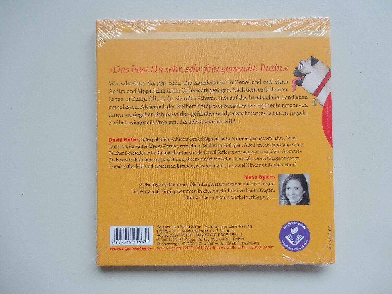 Thumbnail - David Safier "miss Merkel - Mord In Der Uckermark",1 Mp3-cd,neu,ovp