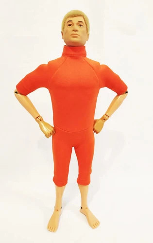1:6 Orange Springsuit Outfit (Scuba Material) 12" GI Joe Action Man HCV-012RN