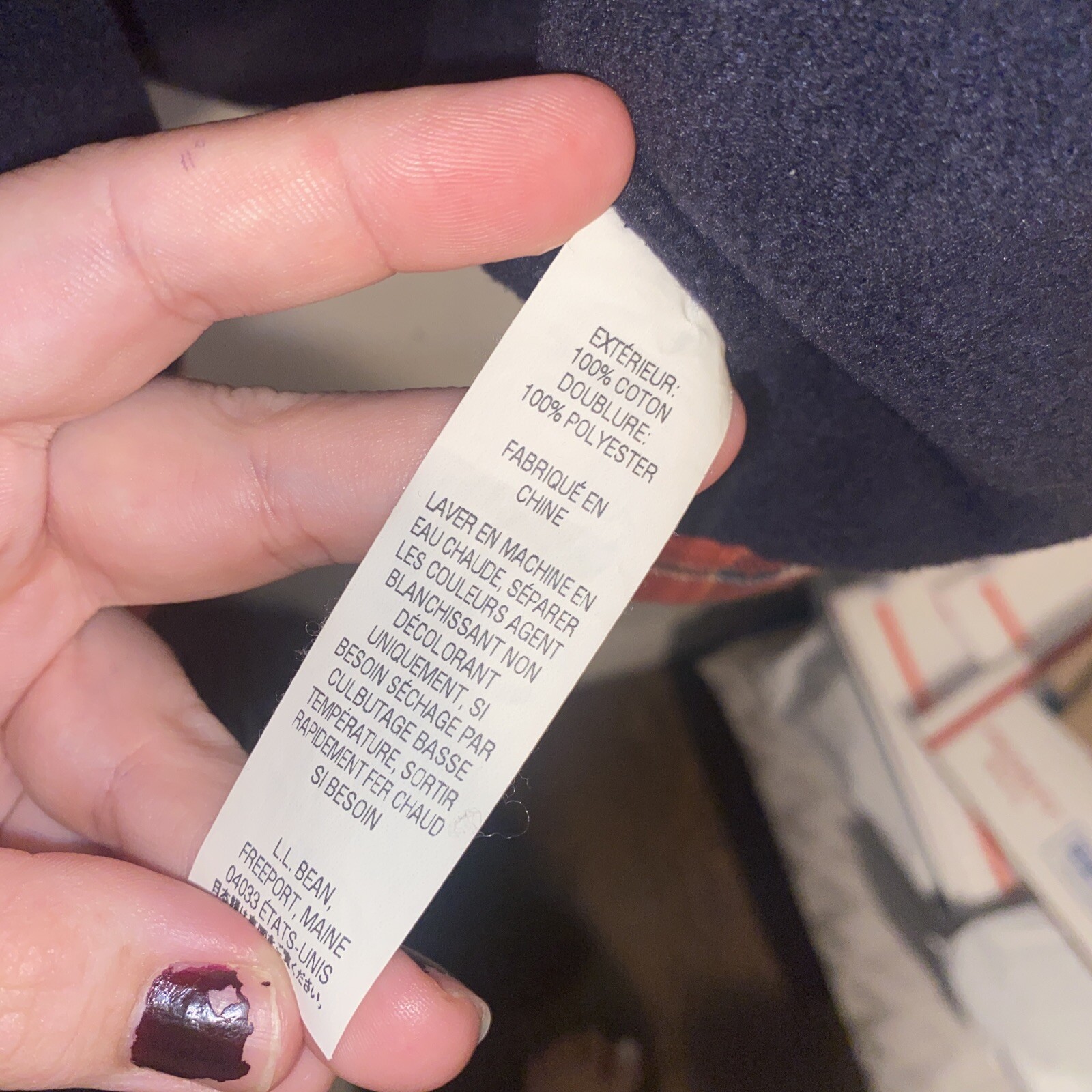 ll bean cotton jacket small regular - image 9