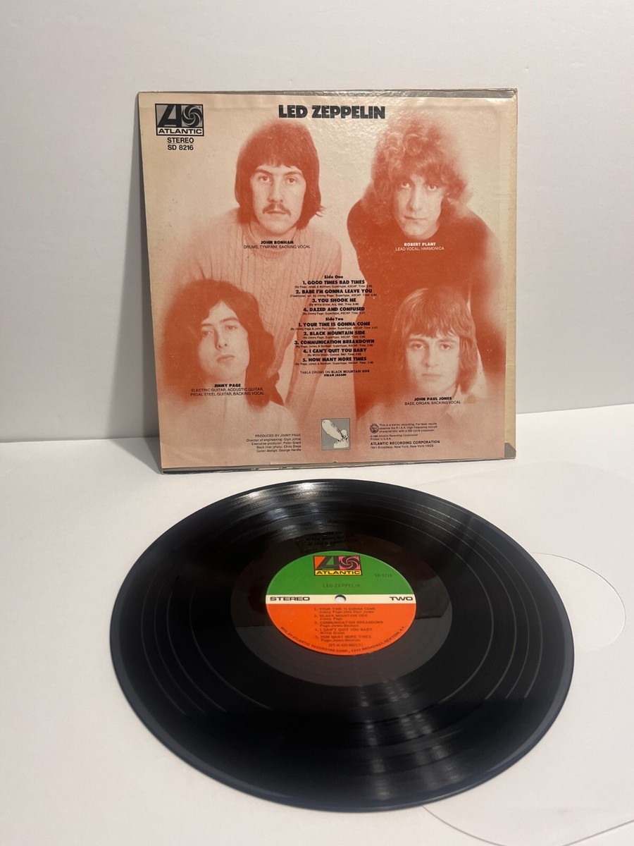 SD8216 US AT/GP (Wマーク無) Led Zeppelin Led Zeppelin -Atlantic Records 1969 - Vinyl LP Album-SD-8216-Gold