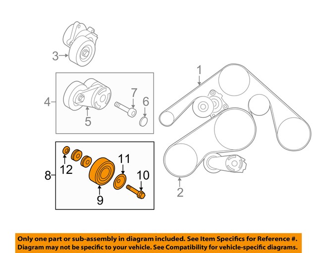 Infiniti Nissan OEM 0913 Fx50drive Belt Idler Pulley 119251ca0b for
