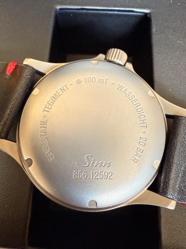 2024 Sinn 856 RS Fully Tegimented SE on Strap-with Box, Manual and Warranty Card - Picture 5 of 12