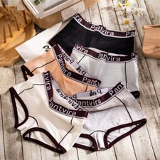 Bragas con cinturón con letras-algodón debajo de la falda calzoncillos boxer acogedores de verano sin costuras