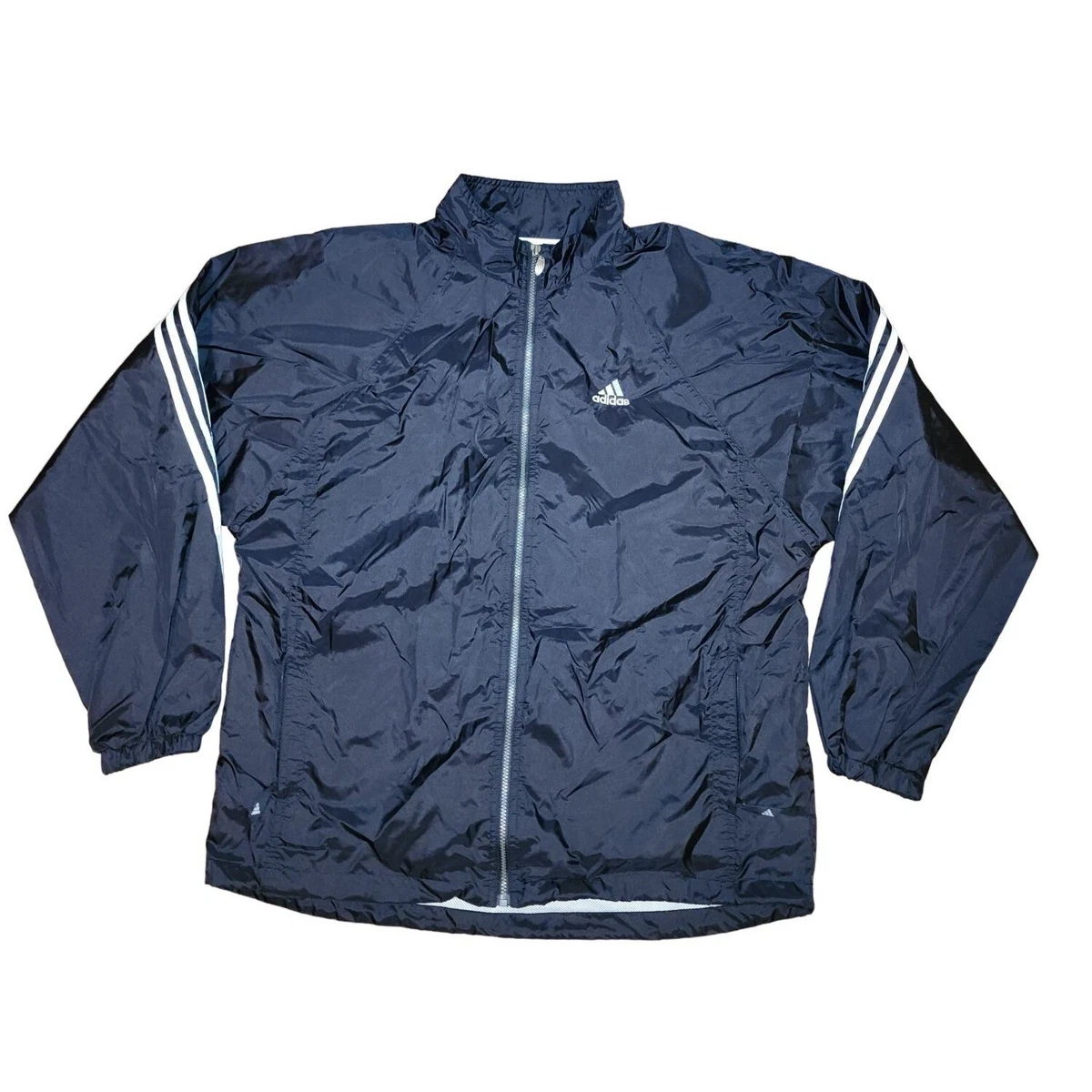 Adidas 3 store stripe windbreaker