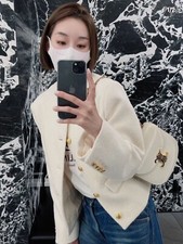 Celine 3750$ “chasseur” Jacket In Ecru Artisanal Tweed Size 40