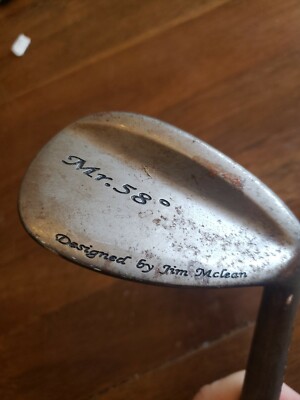 RARE JIM MCLEAN DESIGN KASCO MR. 58* LOB WEDGE LW GOLF CLUB S200 STIFF STEEL RH 