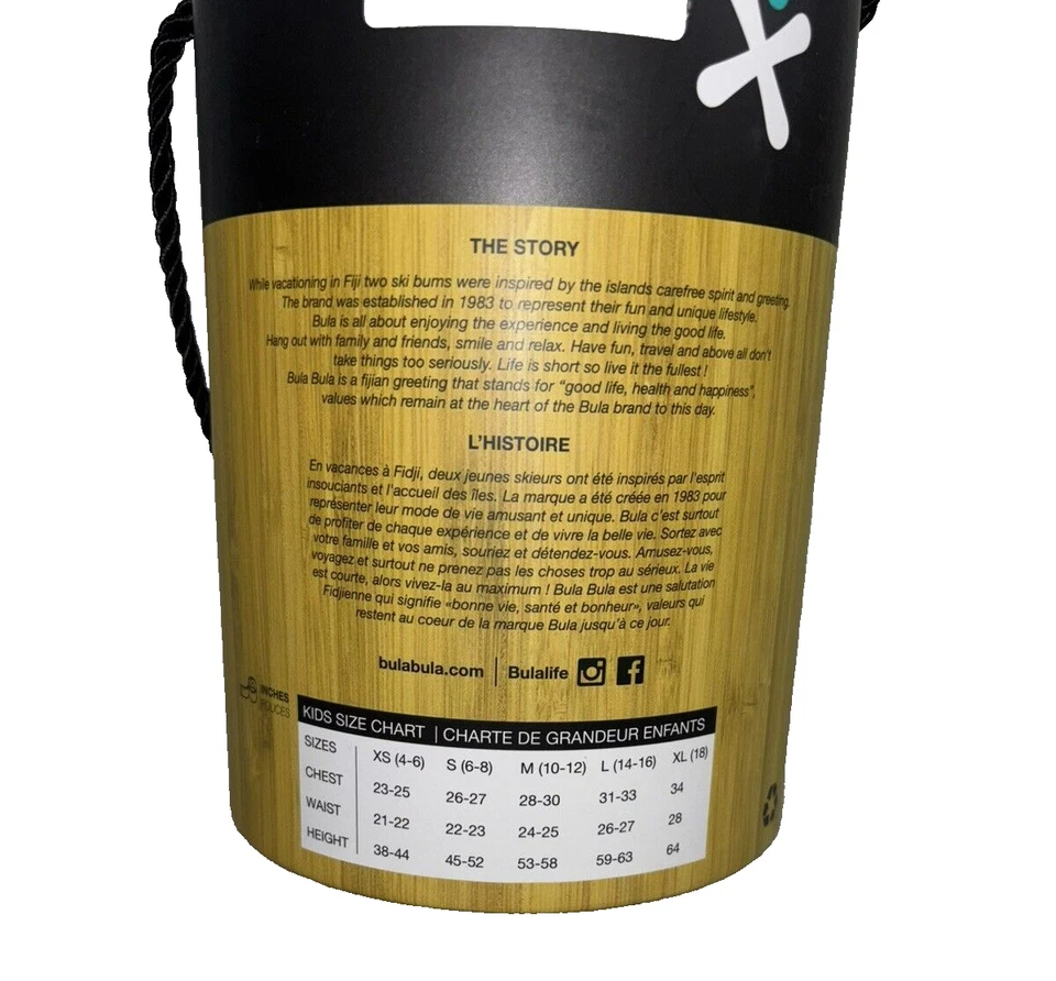 ❄️BULA Conjunto de Capa Base Niña GRANDE 14-16 ARCO IRIS Peso Medio Niña Poder ❄️ NUEVO Foto 3 de 4