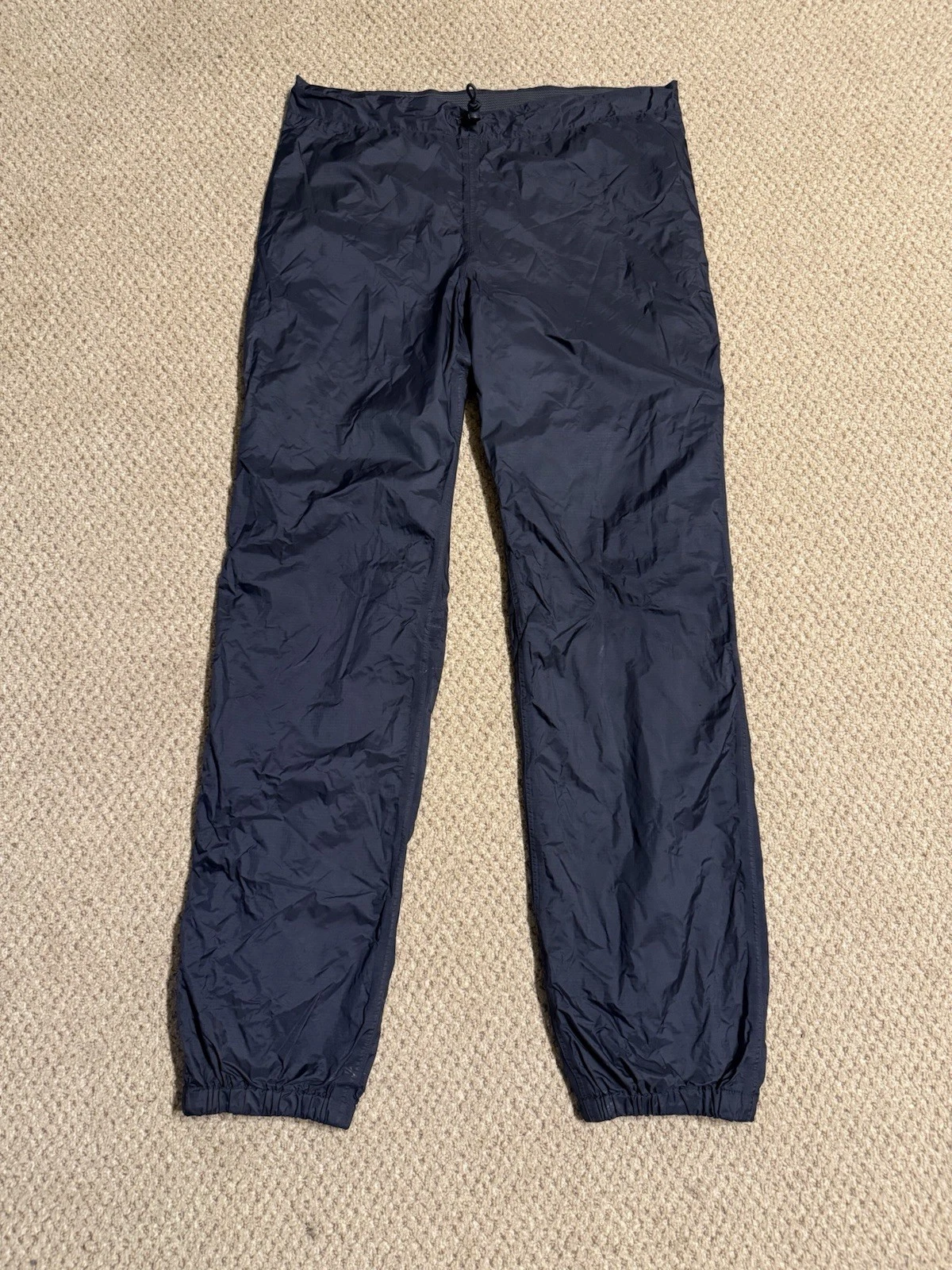 Patagonia Men's Large Torrentshell Rain Pants Vintage W Adjustable Waist Black