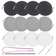 12 Pieces 66 Inches XL Lengthened Drawstring Cords Replacement Muticolor