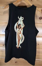 VTG Local Motion Surfboards Hawaiian Tank Top Men XL Babe Surf Board READ