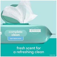 Pampers Baby Wipes Complete Clean Fresh, Scented 72 Count Pack of 1 