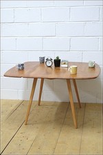 ercol table drop leaf dining kitchen blonde elm beech blue label DELIVERY