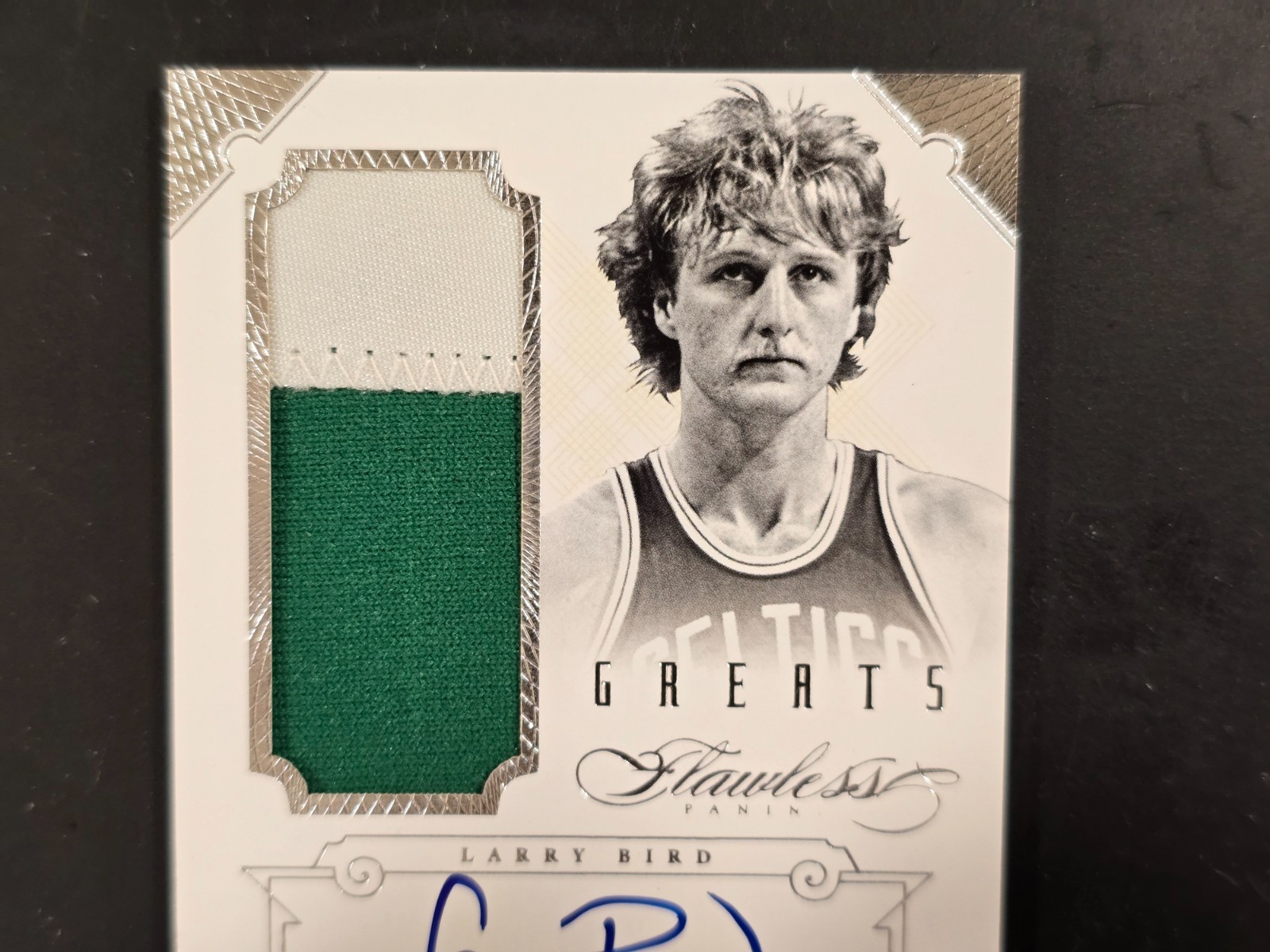 🔥 2012-13 PANINI FLAWLESS LARRY BIRD #6 GREATS GAME-WORN PATCH AUTO MINT /25 🔥 view 2