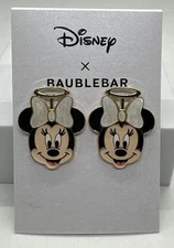 Disney BaubleBar Minnie Mouse Angel Costume Stud Earrings NEW