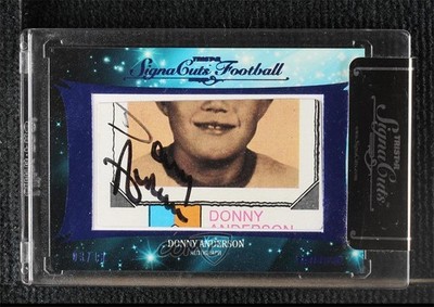 2012 TRISTAR SignaCuts Cut Signatures Blue 3/10 Donny Anderson Auto 1b0