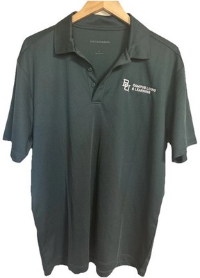 Port Authority Baylor University Campus Living & Learning Polo Shirt L Green
