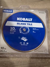 🛠️ Kobalt 1615980 10" Glass Tile Wet Diamond Saw Blade 5/8" Arbor - NEW