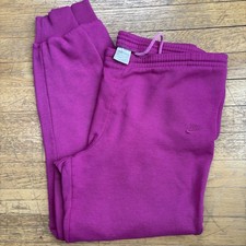 Vintage Nike Sweatpants Womens Medium Pink Embroidered Swoosh Joggers USA 90s