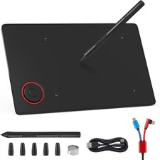 IMAGE Graphics Drawing Tablet 8.9  5.3 Inch with 8192 Levels, 4 Hot Keys NEW 