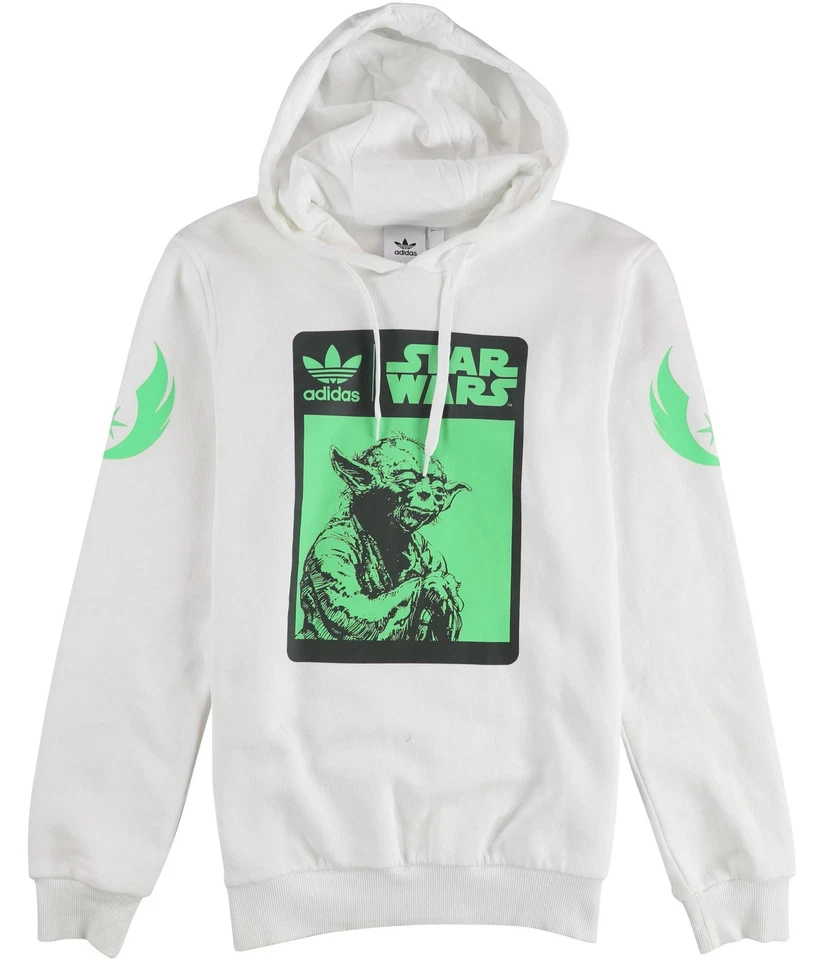 Adidas Hombre Star Wars Sudadera con Capucha, Blanco, S