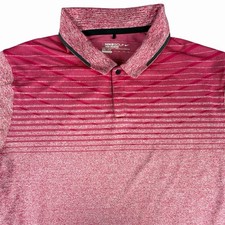 Nike Golf Men's Polo Shirt L Tour Premium Dri-FIT Geometric Short Sleeve