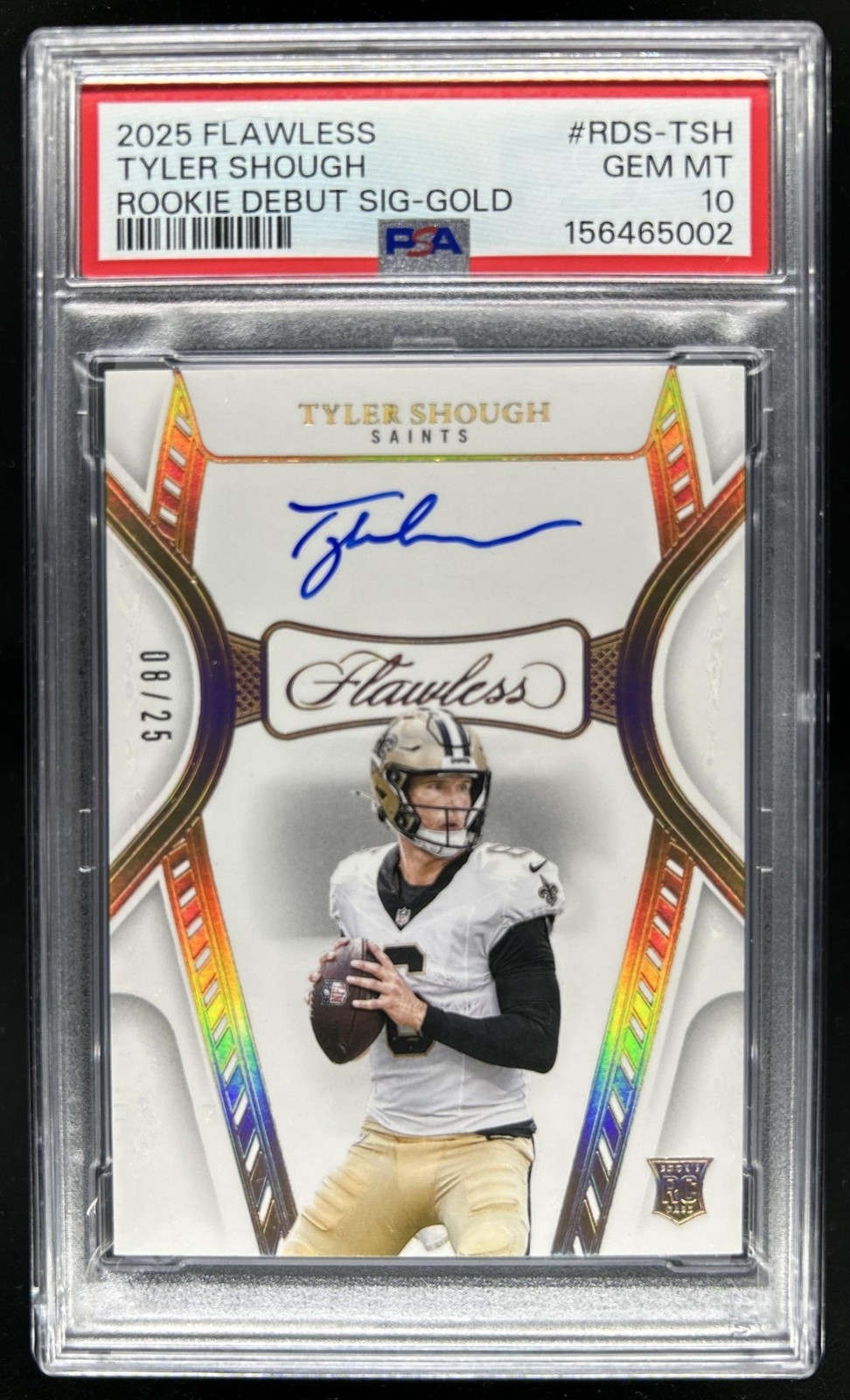 Tyler Shough Panini Flawless Rookie Debut Signatures #RDSTSH Base