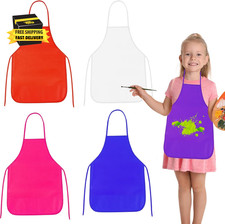 4 Pcs Kids Apron Painting Aprons, Kids Aprons for Painting Art Apron Smocks Bulk